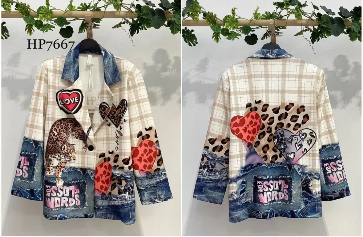 Leopard funky blazer
