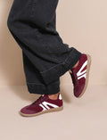 Burgundy trainers