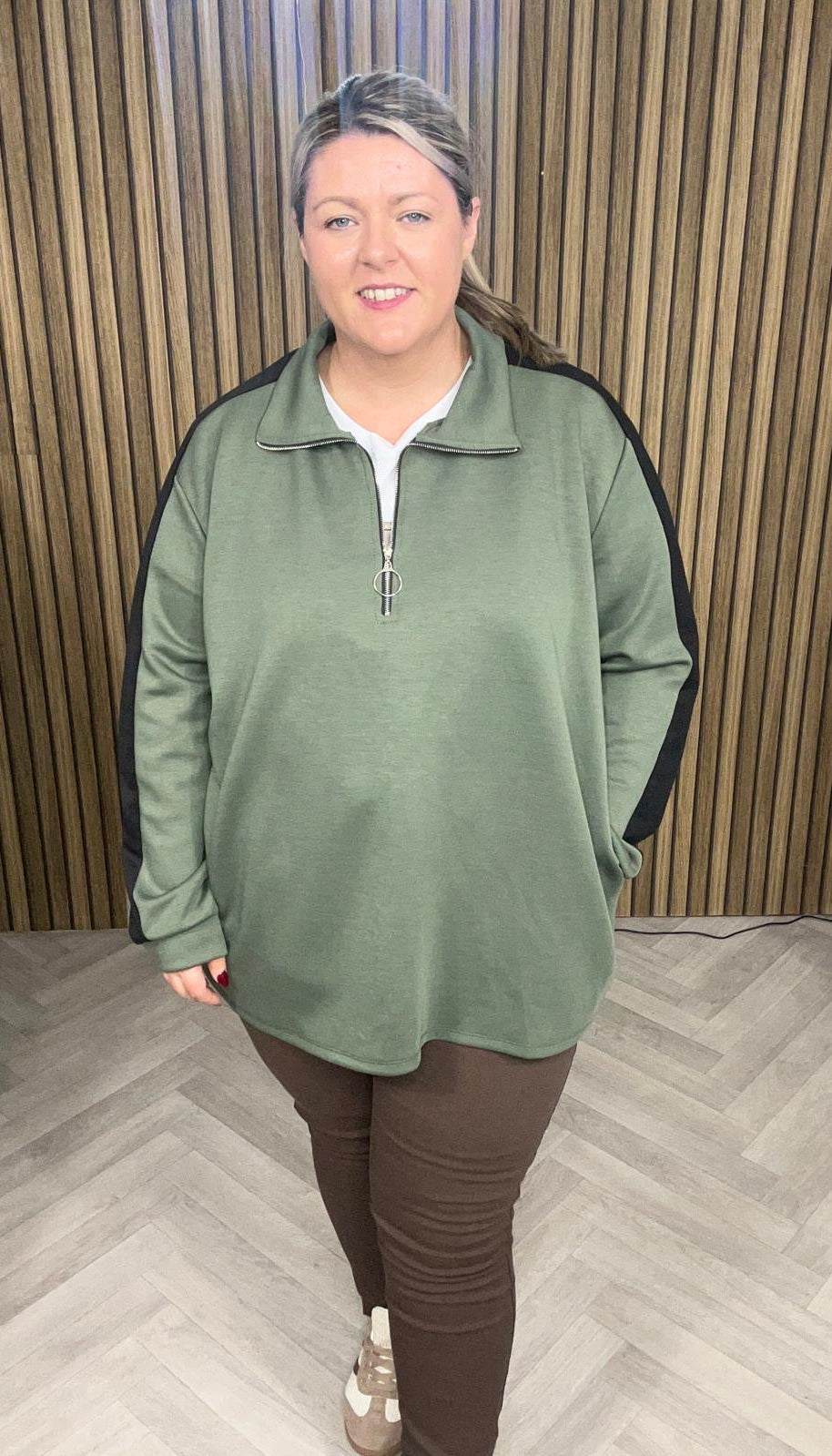 Stripe 1/4 zip (in stock)