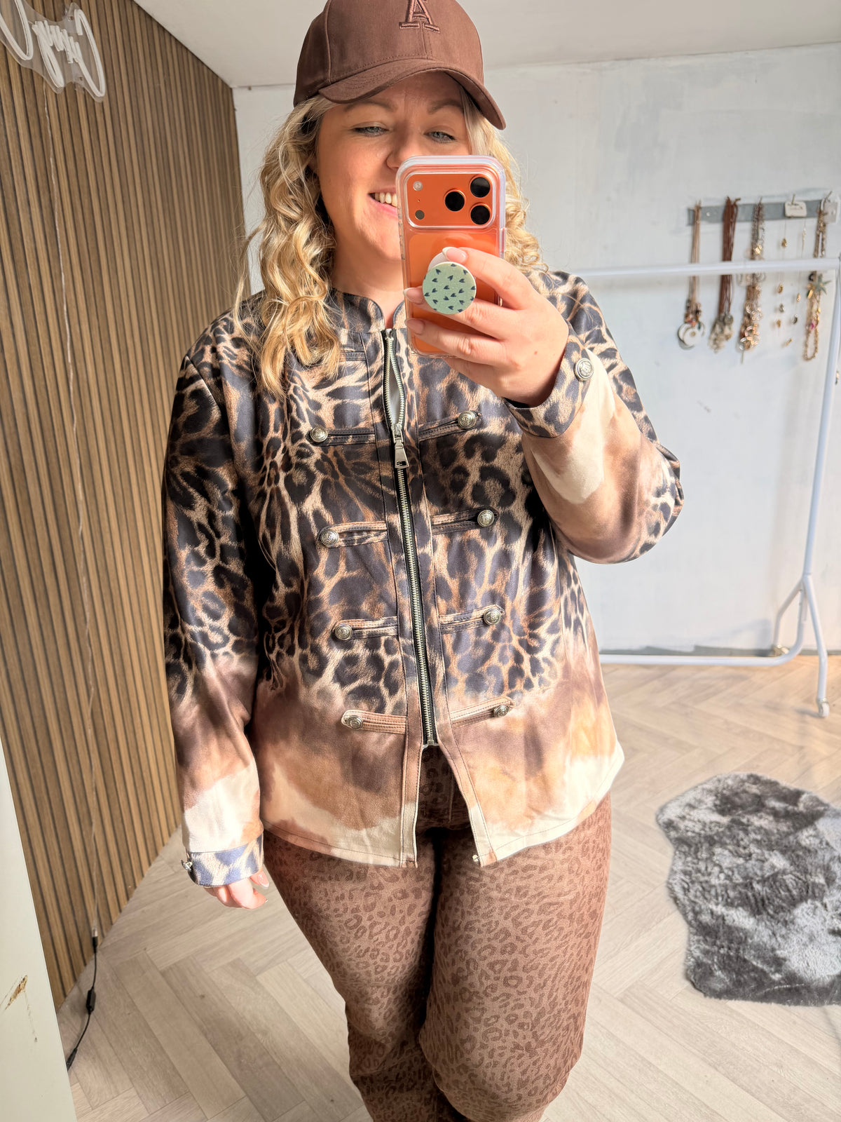Animal print military style