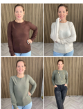 Layering knit tops