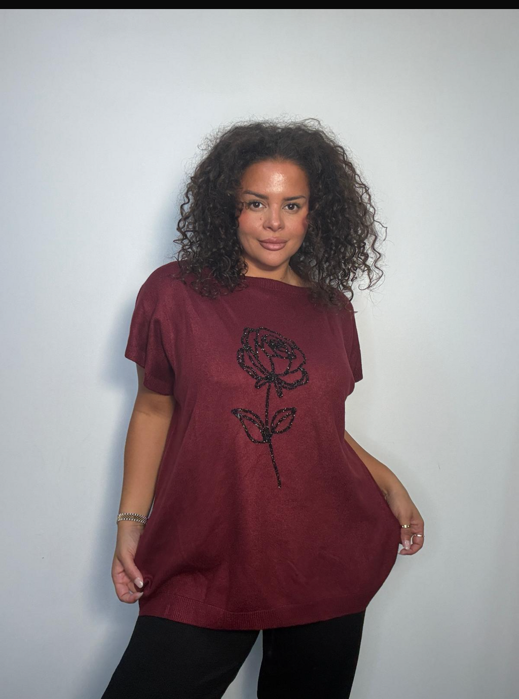 Crystal rose knitwear