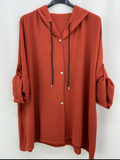 Mustang blouse with hood
