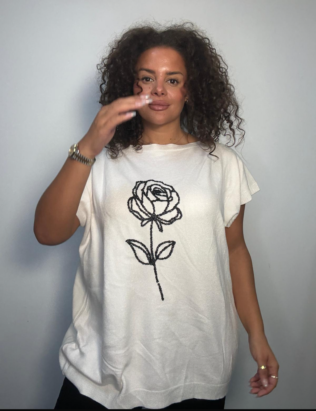 Crystal rose knitwear