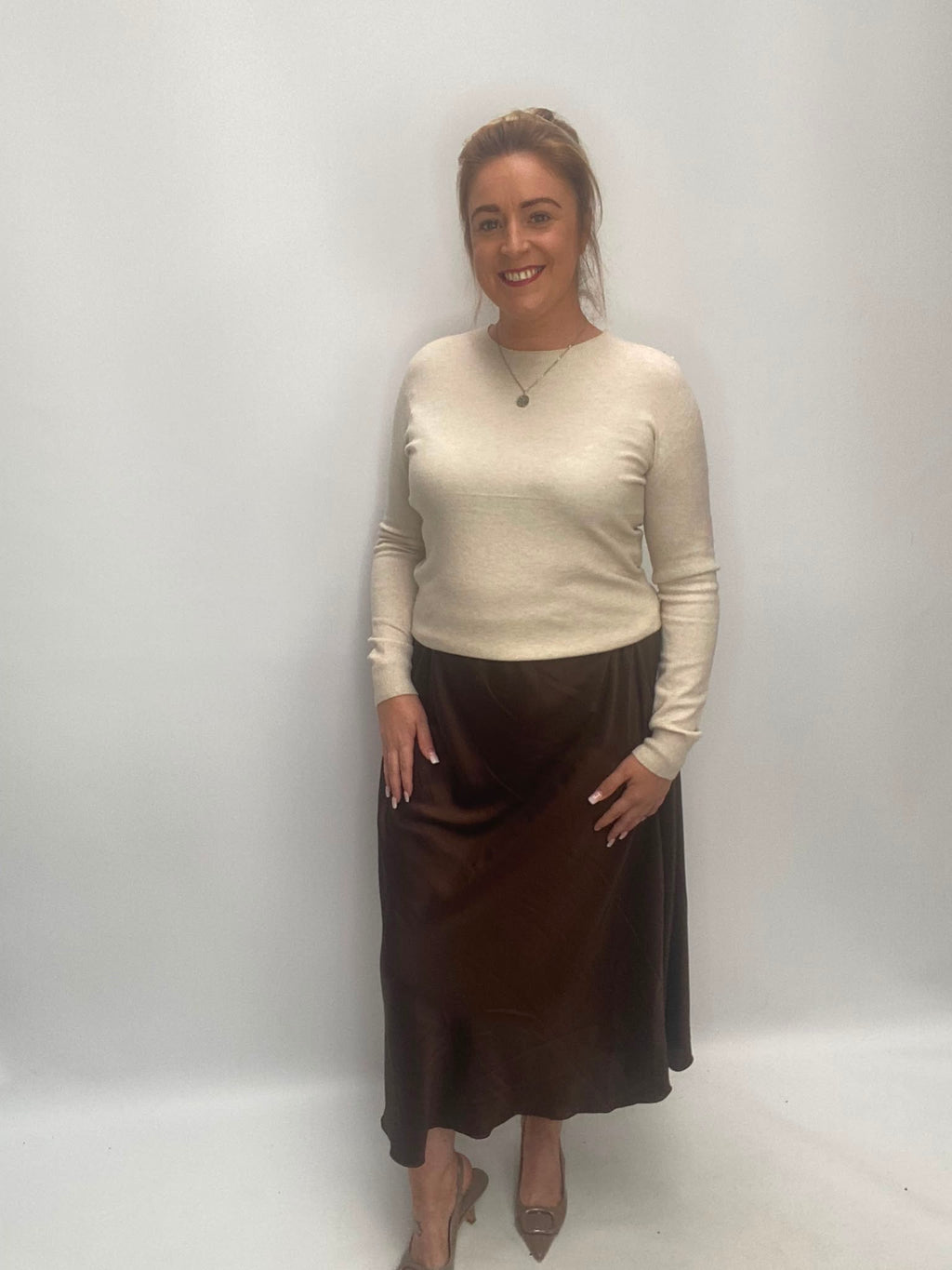 Satin skirt