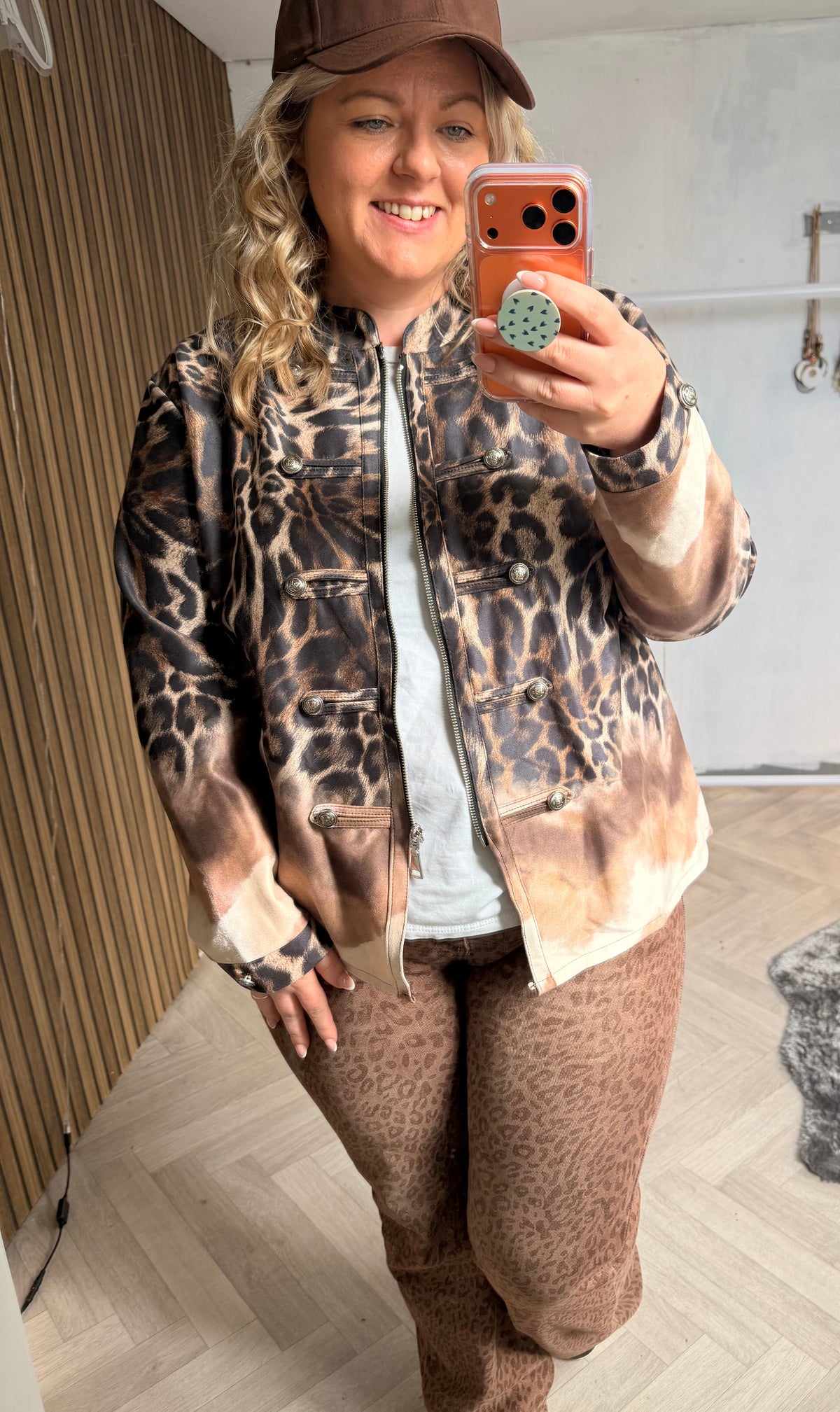 Animal print military style