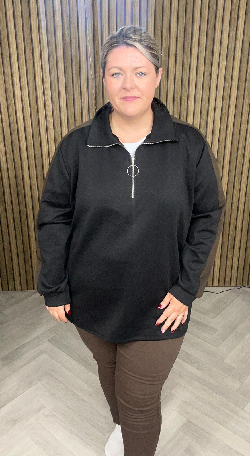 Stripe 1/4 zip (in stock)