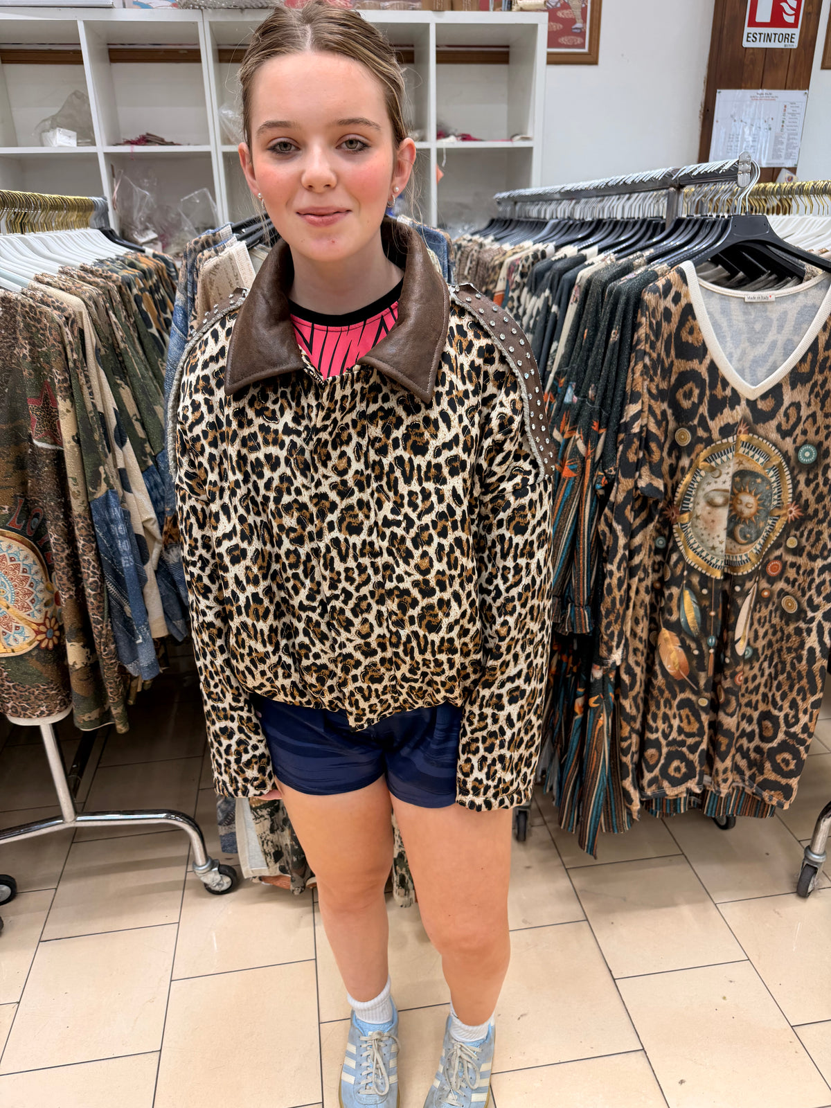 Leopard zip up PRE-ORDER SN