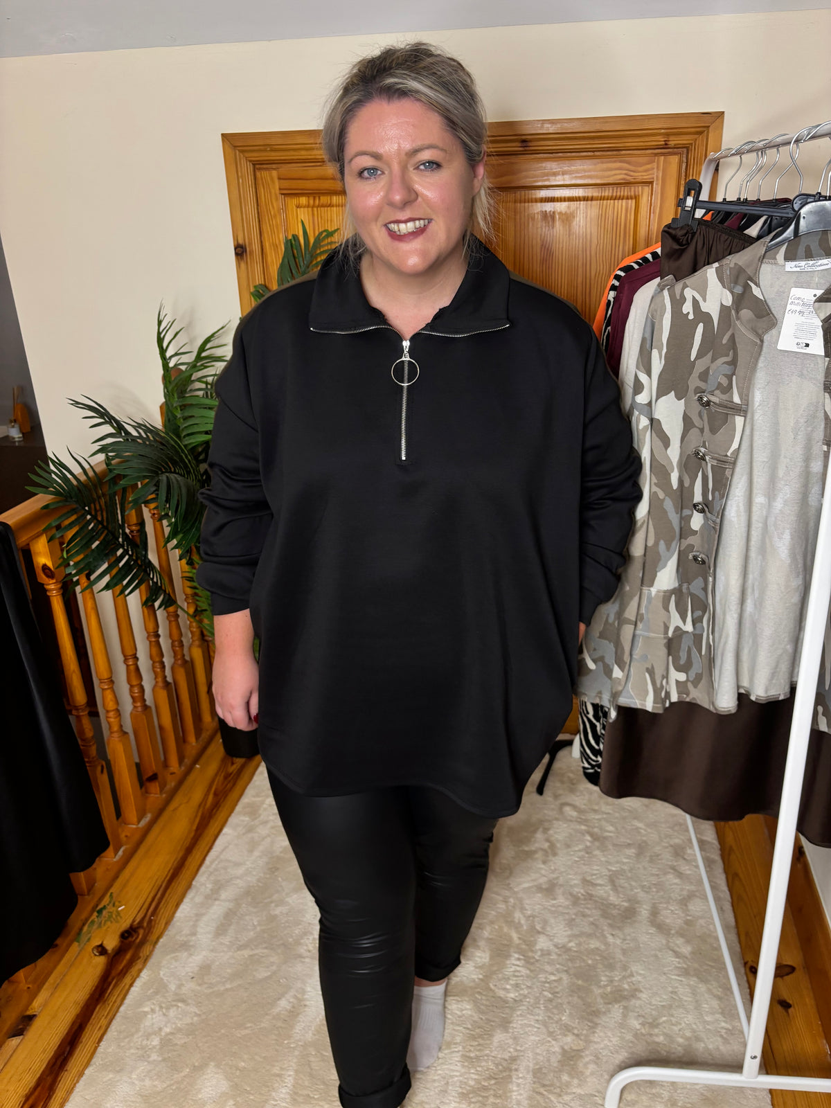 Linda’s leather leggings